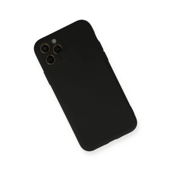Durukar®  iPhone 11 Pro Kılıf Nano içi Kadife Silikon - Siyah