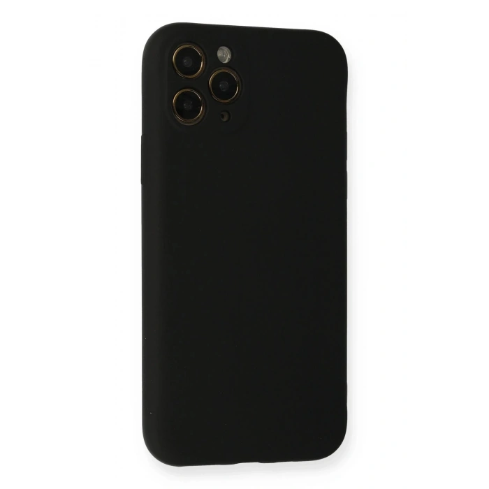 Durukar®  iPhone 11 Pro Kılıf Nano içi Kadife Silikon - Siyah