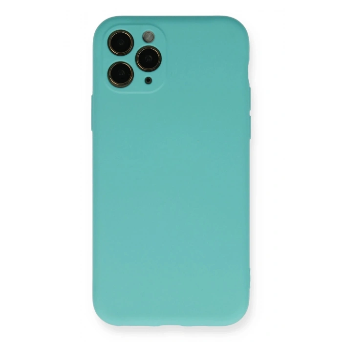 Durukar®  iPhone 11 Pro Kılıf Nano içi Kadife Silikon - Turkuaz
