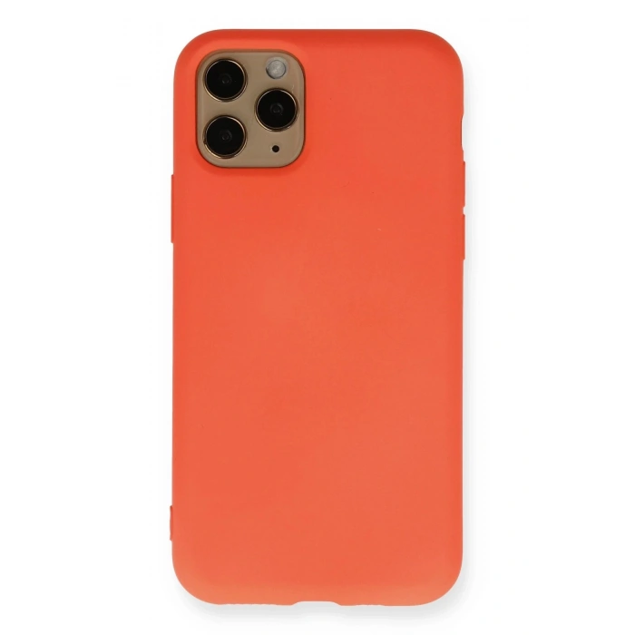 Durukar®  iPhone 11 Pro Kılıf Nano içi Kadife Silikon - Turuncu