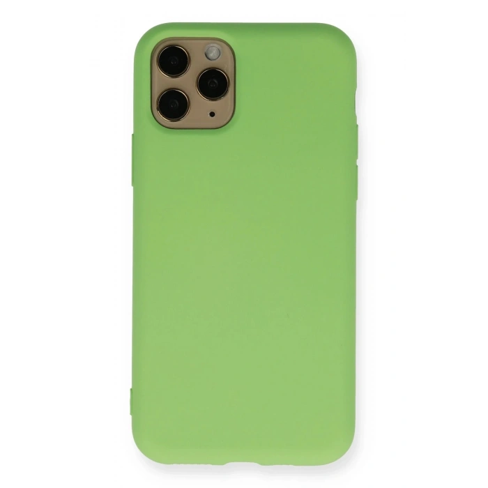 Durukar®  iPhone 11 Pro Kılıf Nano içi Kadife Silikon - Yeşil