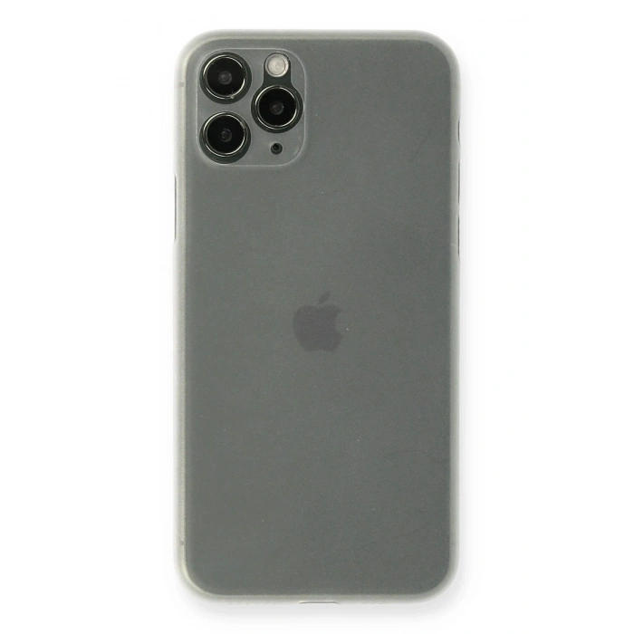 Durukar®  iPhone 11 Pro Kılıf PP Ultra İnce Kapak - Beyaz
