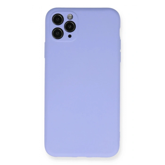 Durukar®  iPhone 11 Pro Max Kılıf Nano içi Kadife Silikon - Lila