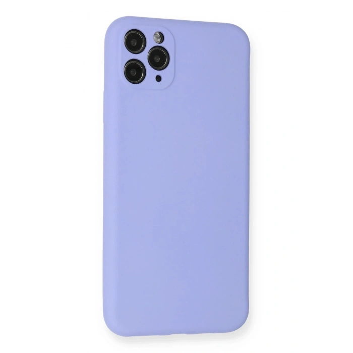 Durukar®  iPhone 11 Pro Max Kılıf Nano içi Kadife Silikon - Lila