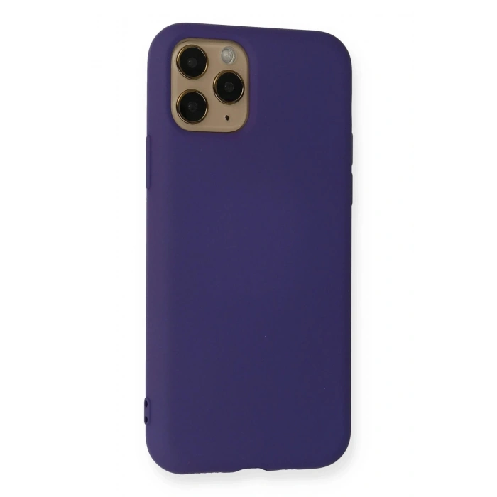 Durukar®  iPhone 11 Pro Max Kılıf Nano içi Kadife Silikon - Mor
