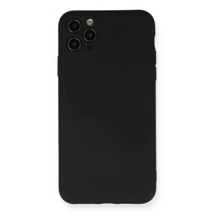 Durukar®  iPhone 11 Pro Max Kılıf Nano içi Kadife Silikon - Siyah