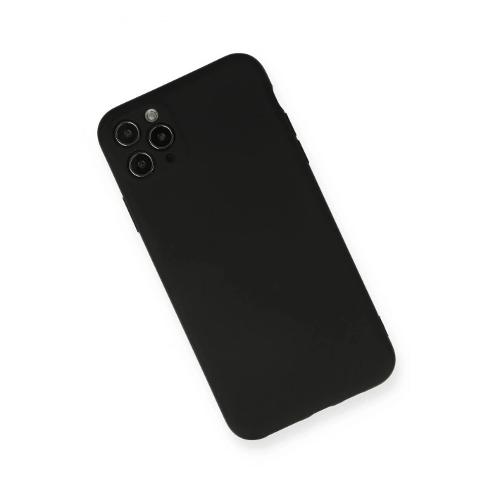 Durukar®  iPhone 11 Pro Max Kılıf Nano içi Kadife Silikon - Siyah