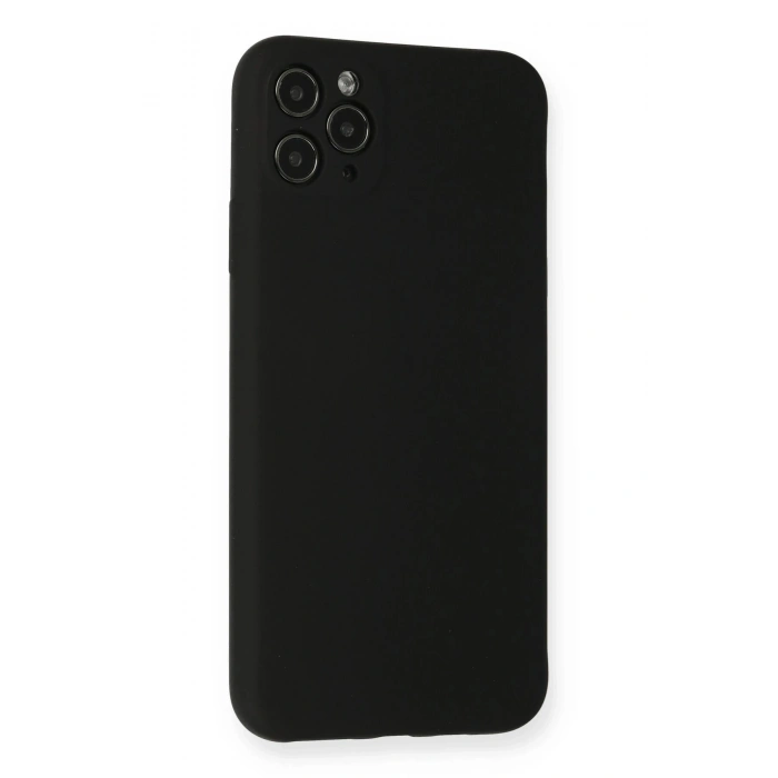 Durukar®  iPhone 11 Pro Max Kılıf Nano içi Kadife Silikon - Siyah