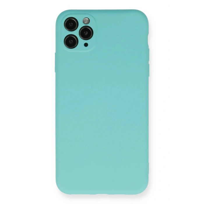 Durukar®  iPhone 11 Pro Max Kılıf Nano içi Kadife Silikon - Turkuaz