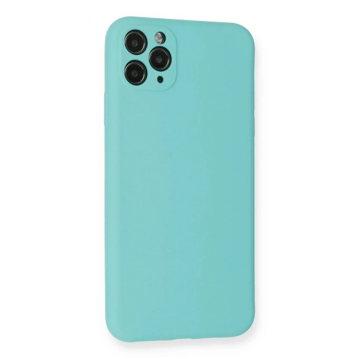 Durukar®  iPhone 11 Pro Max Kılıf Nano içi Kadife Silikon - Turkuaz