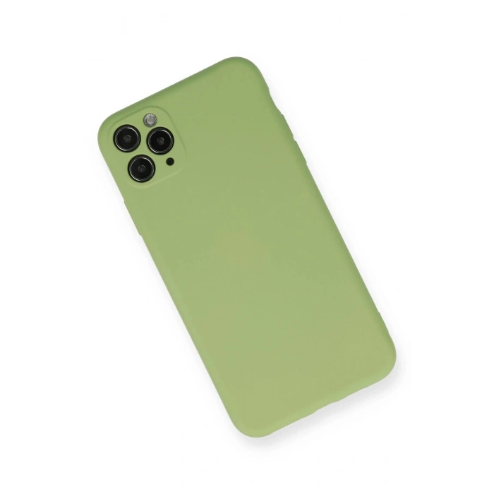Durukar®  iPhone 11 Pro Max Kılıf Nano içi Kadife Silikon- Yeşil