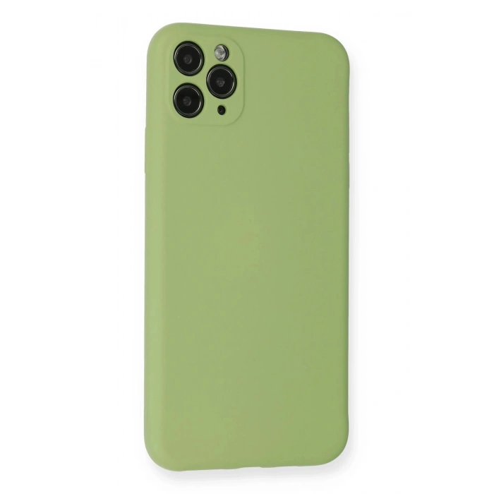 Durukar®  iPhone 11 Pro Max Kılıf Nano içi Kadife Silikon- Yeşil