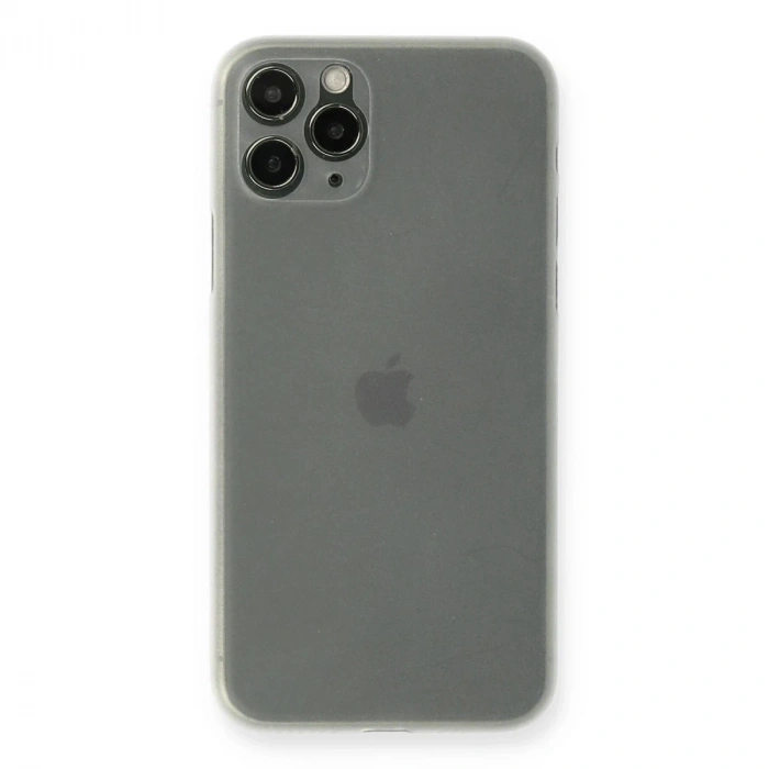 Durukar®  iPhone 11 Pro Max Kılıf PP Ultra İnce Kapak - Beyaz