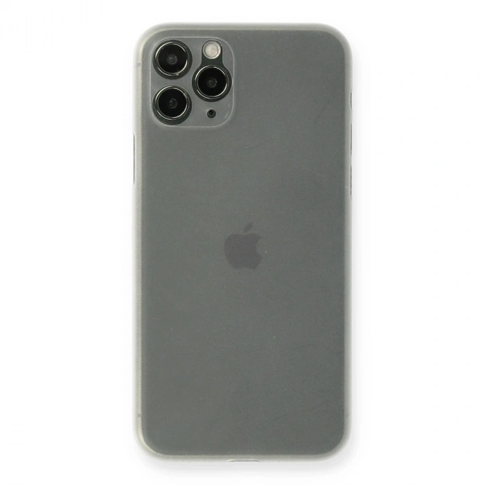 Durukar®  iPhone 11 Pro Max Kılıf PP Ultra İnce Kapak - Beyaz