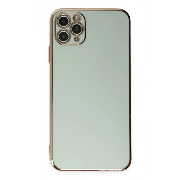 Durukar®  iPhone 11 Pro Max Kılıf Volet Silikon - Açık Yeşil