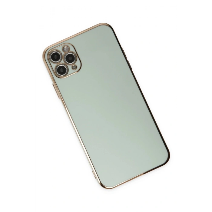 Durukar®  iPhone 11 Pro Max Kılıf Volet Silikon - Açık Yeşil