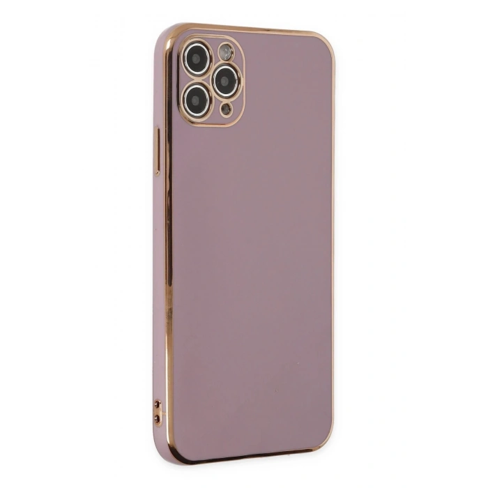 Durukar®  iPhone 11 Pro Max Kılıf Volet Silikon - Mor