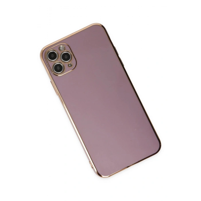 Durukar®  iPhone 11 Pro Max Kılıf Volet Silikon - Mor