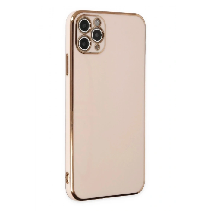 Durukar®  iPhone 11 Pro Max Kılıf Volet Silikon - Pembe