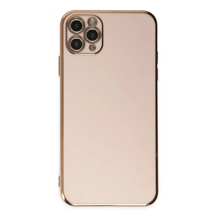 Durukar®  iPhone 11 Pro Max Kılıf Volet Silikon - Pembe