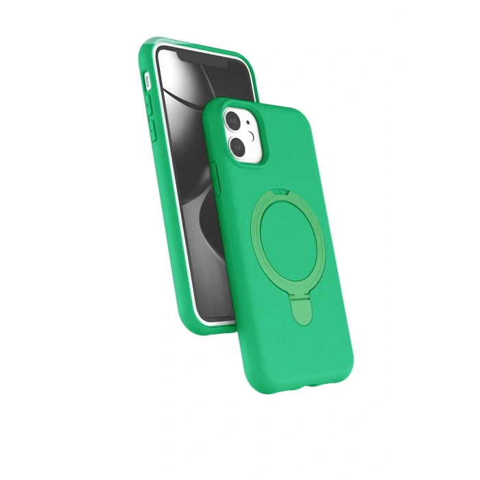 Durukar®   iPhone 11 Regal Magsafe Standlı Kapak - Yeşil