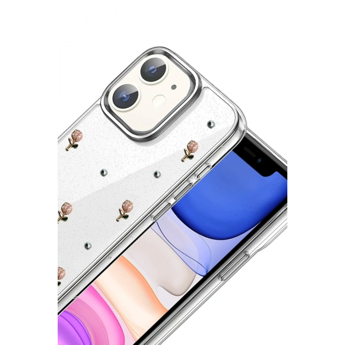 Durukar®   iPhone 12 Fiyonk Desenli Kapak - Desen 6