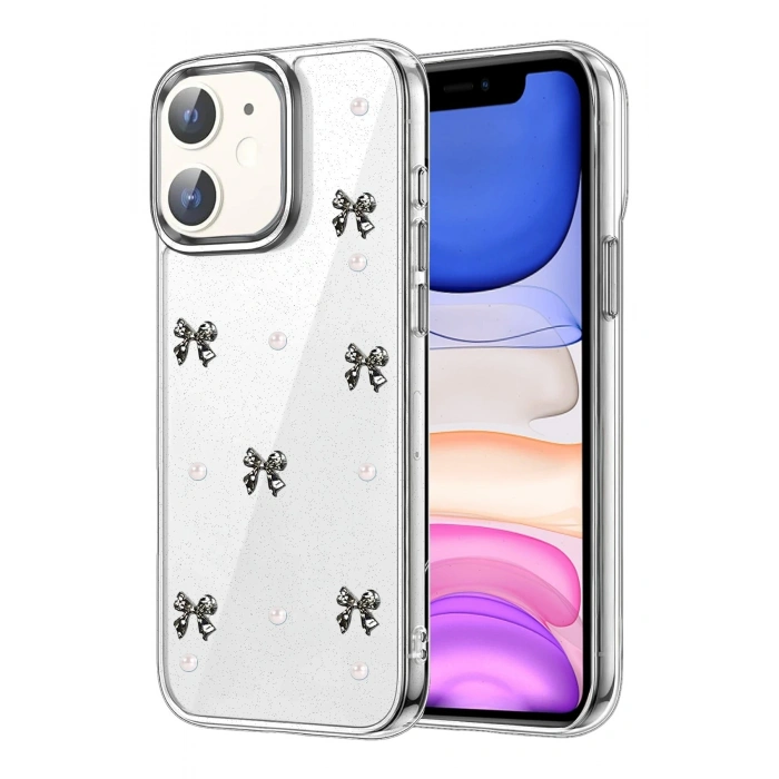 Durukar®   iPhone 12 Fiyonk Desenli Kapak - Desen 8