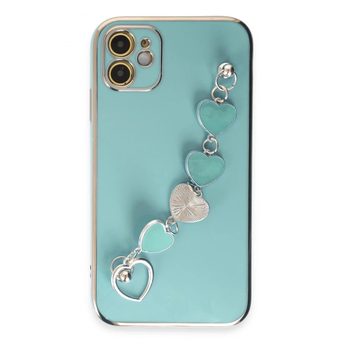 Durukar®  iPhone 12 Kılıf Esila Silikon - Su Yeşili