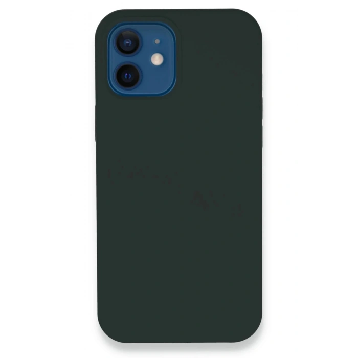 Durukar®  iPhone 12 Kılıf Lansman Legant Silikon - Koyu Yeşil