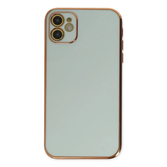 Durukar®  iPhone 12 Kılıf Volet Silikon - Açık Yeşil
