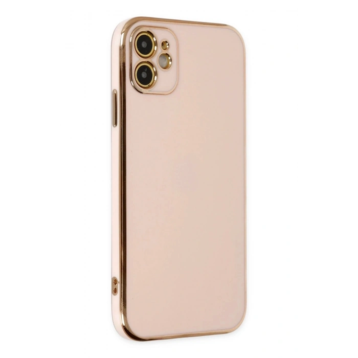 Durukar®  iPhone 12 Kılıf Volet Silikon - Pembe