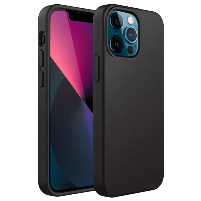 Durukar®  iPhone 12 Pro Kılıf First Silikon - Siyah