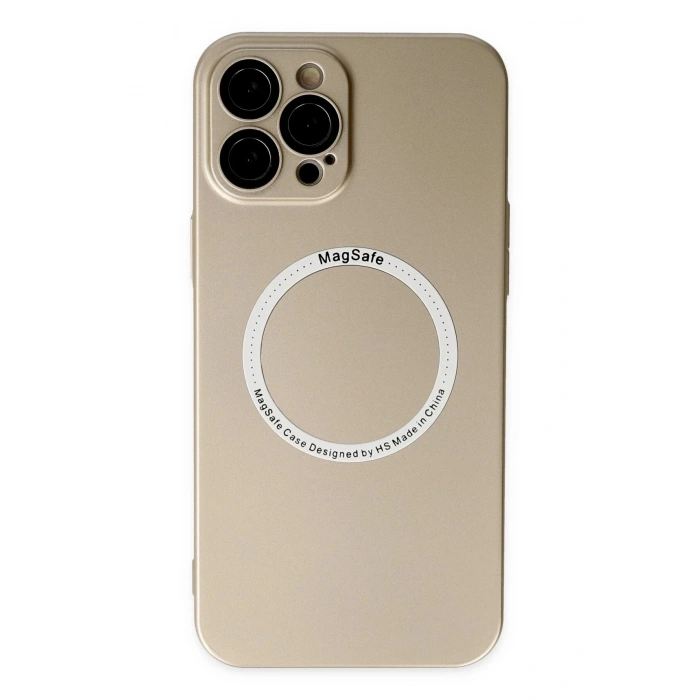 Durukar®  iPhone 12 Pro Kılıf Jack Magneticsafe Lens Silikon - Gold