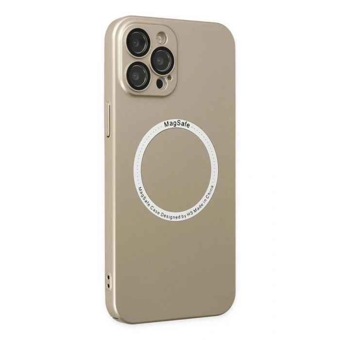 Durukar®  iPhone 12 Pro Kılıf Jack Magneticsafe Lens Silikon - Gold