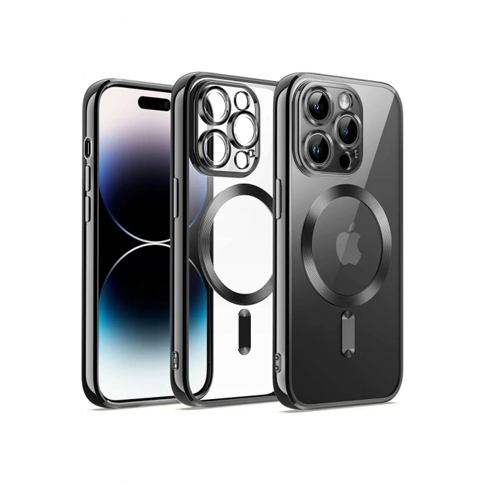 Durukar®  iPhone 12 Pro Kılıf Kross Magneticsafe Kapak - Siyah