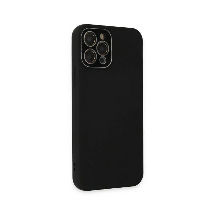 Durukar®  iPhone 12 Pro Kılıf Lansman Glass Kapak - Siyah