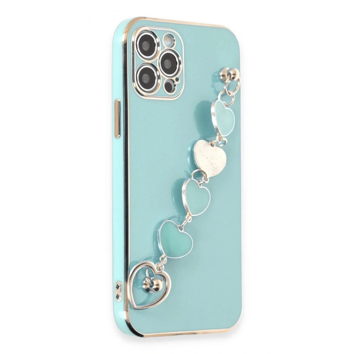Durukar®  iPhone 12 Pro Max Kılıf Esila Silikon - Su Yeşili