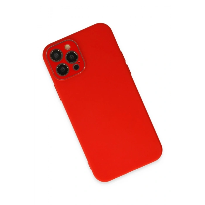 Durukar®  iPhone 12 Pro Max Kılıf Lansman Glass Kapak - Kırmızı
