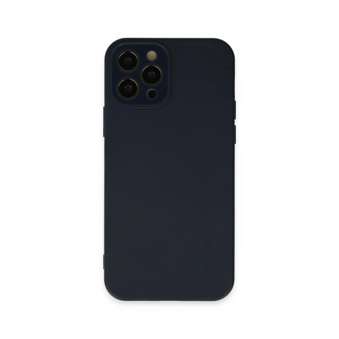 Durukar®  iPhone 12 Pro Max Kılıf Lansman Glass Kapak - Lacivert