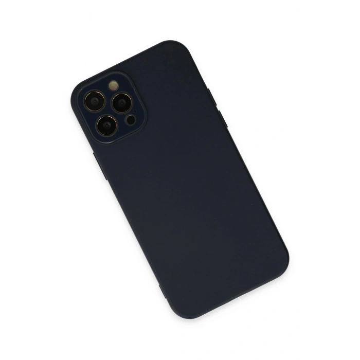 Durukar®  iPhone 12 Pro Max Kılıf Lansman Glass Kapak - Lacivert