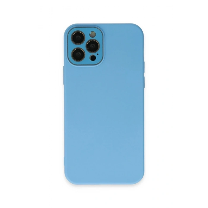 Durukar®  iPhone 12 Pro Max Kılıf Lansman Glass Kapak - Mavi
