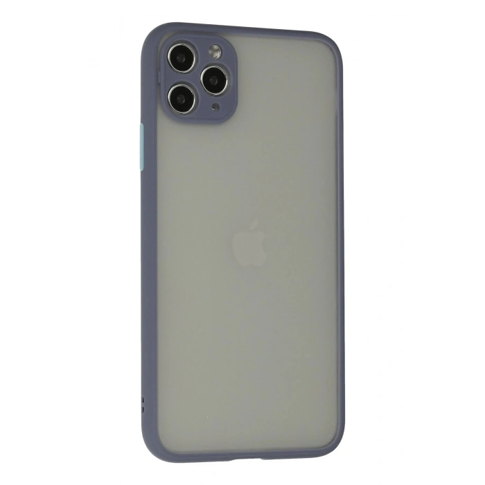 Durukar®  iPhone 12 Pro Max Kılıf Montreal Silikon Kapak - Gri