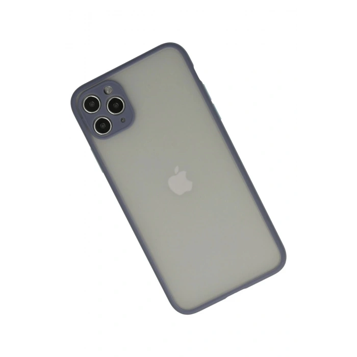 Durukar®  iPhone 12 Pro Max Kılıf Montreal Silikon Kapak - Gri
