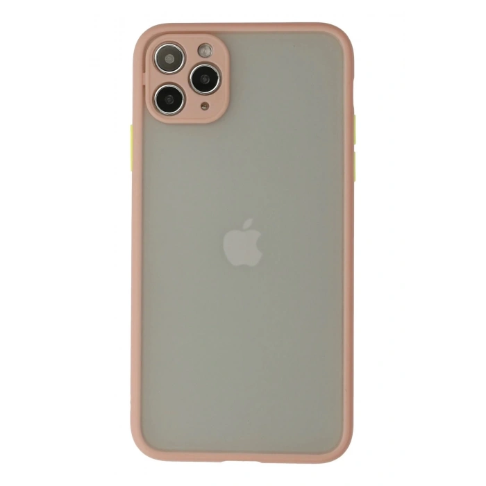 Durukar®  iPhone 12 Pro Max Kılıf Montreal Silikon Kapak - Pembe