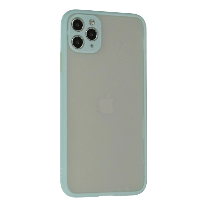 Durukar®  iPhone 12 Pro Max Kılıf Montreal Silikon Kapak - Turkuaz