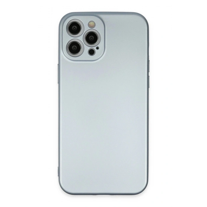 Durukar®  iPhone 12 Pro Max Kılıf Nano içi Kadife Silikon - Sky Blue