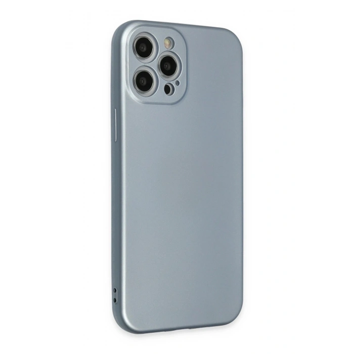 Durukar®  iPhone 12 Pro Max Kılıf Nano içi Kadife Silikon - Sky Blue