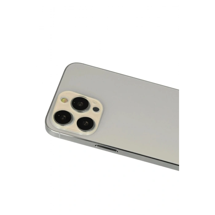 Durukar®  iPhone 12 Pro Rainbow Kamera Lens Koruma Cam - Gold