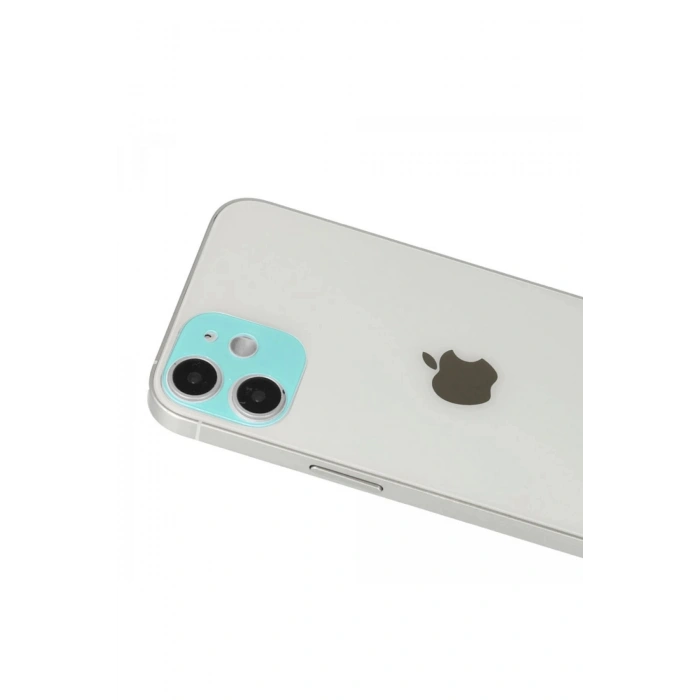 Durukar®  iPhone 12 Rainbow Kamera Lens Koruma Cam - Yeşil