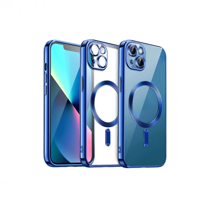 Durukar®  iPhone 13 Kılıf Kross Magneticsafe Kapak - Lacivert